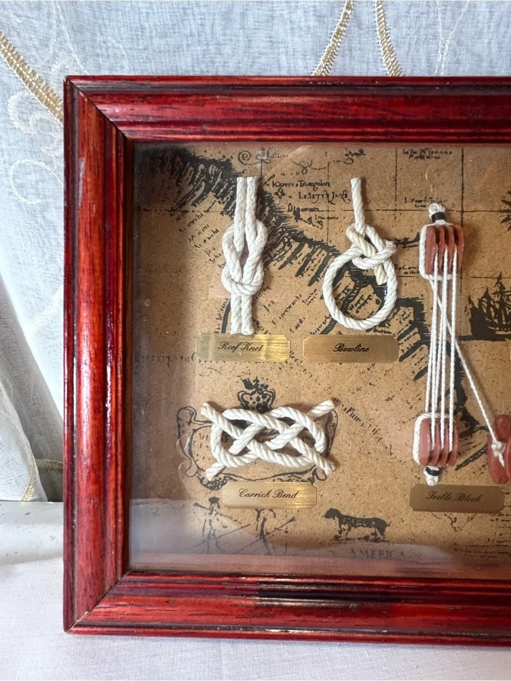 Nautical Knot Shadow Box Display